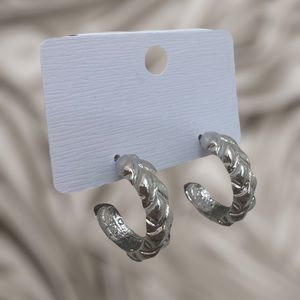 Small Hoop Earrings (Silver Lining Pair)